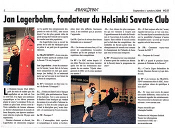 Jan Lagerbohm, Savate Clubin perustaja