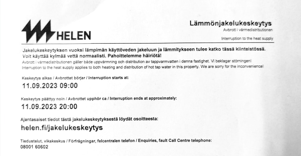 Tärkeä tiedote Sörnäisten harjoittelijoille!